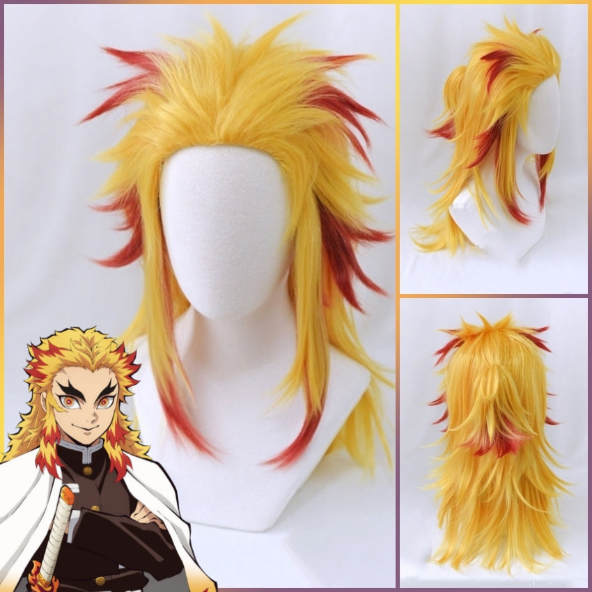 Demon Slayer - Kyojuro Rengoku Cosplay Wig