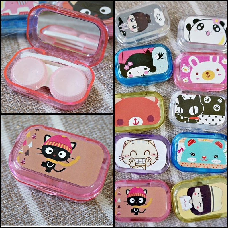 Cartoon Lens Case kit (with Mirror) - Ohmykitty Online Store