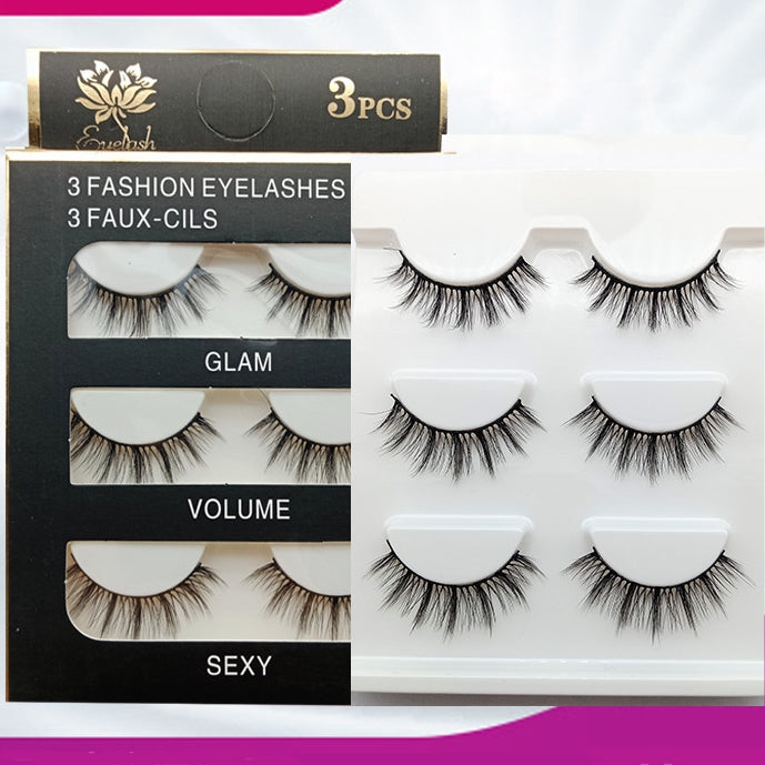 3D Volumizing Top Eyelashes (3 pairs) Type Y18