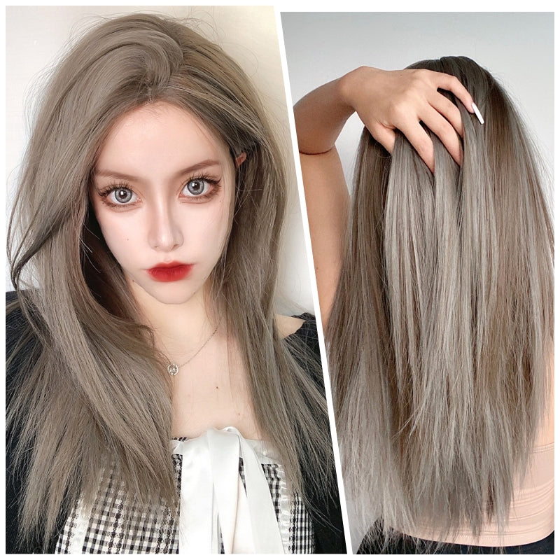 [Lace Front] Gwen (55cm Long Ash Brown Wig) - Natural Wig