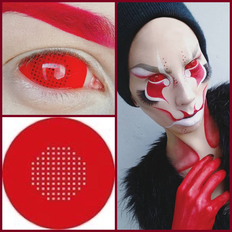 Sclera Red Mesh 22mm - Ohmykitty Online Store