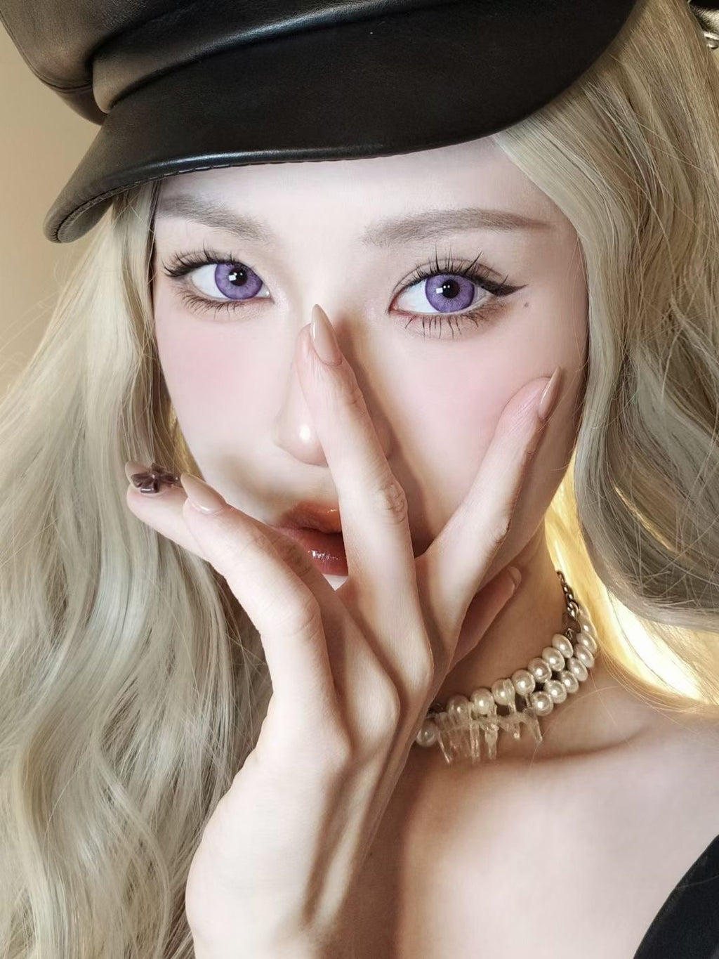 Violet F Festival Violet Contacts – Dreamy Natural Violet for Cosplay