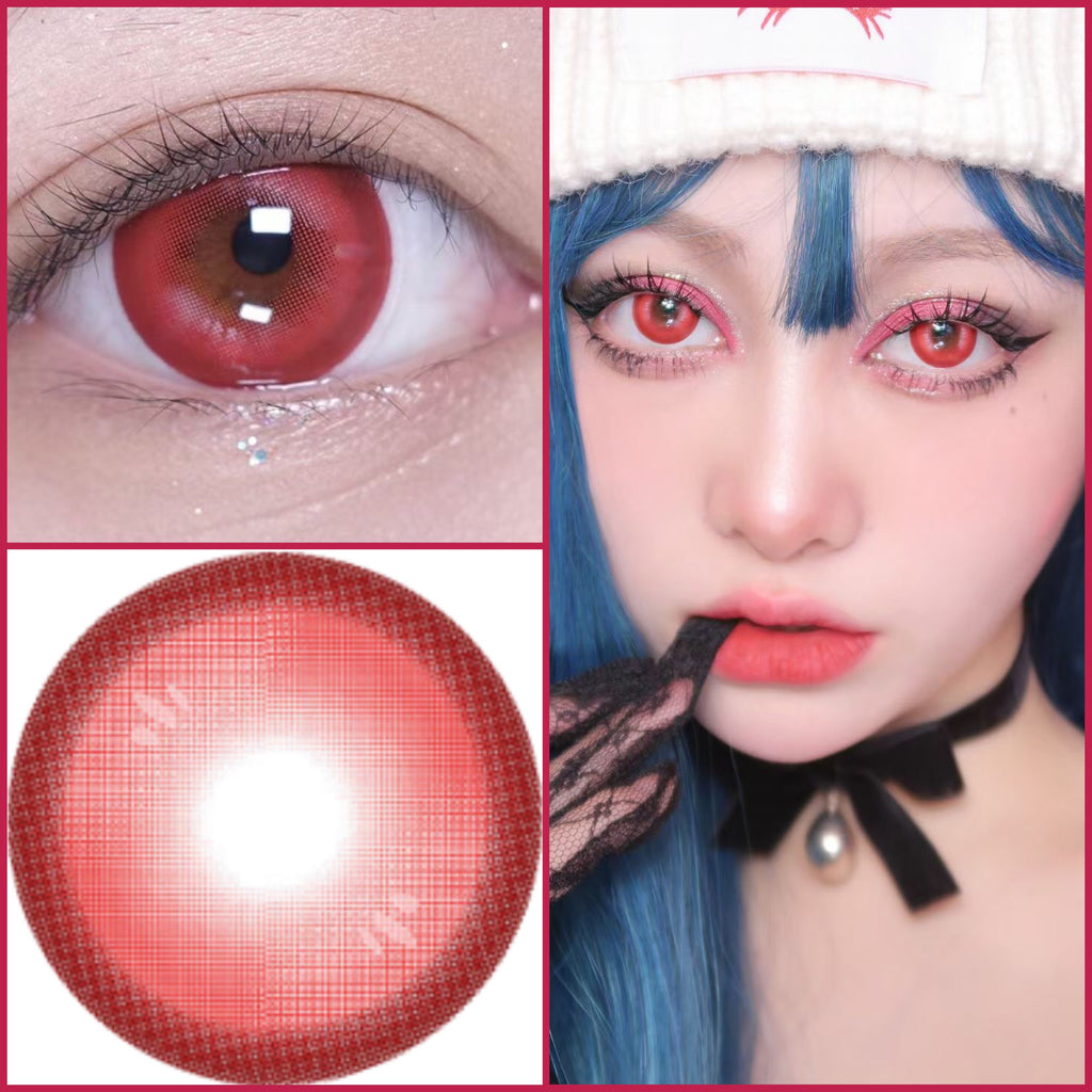 red mesh contacts