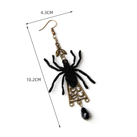 Halloween Spider Dangle Earrings
