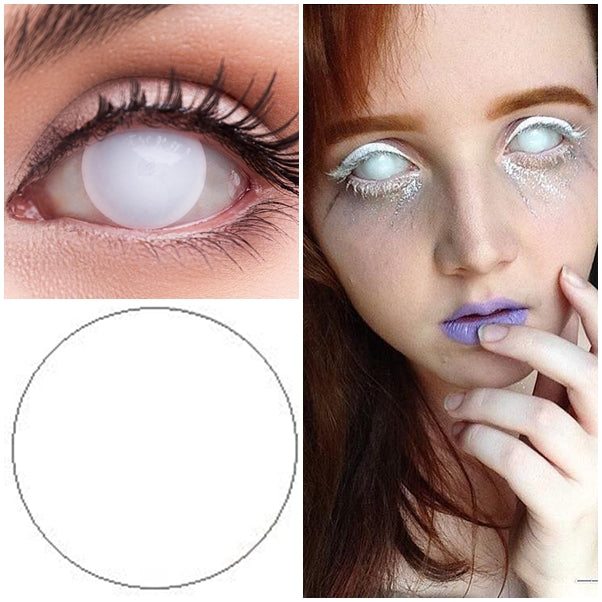Full White Out Contacts