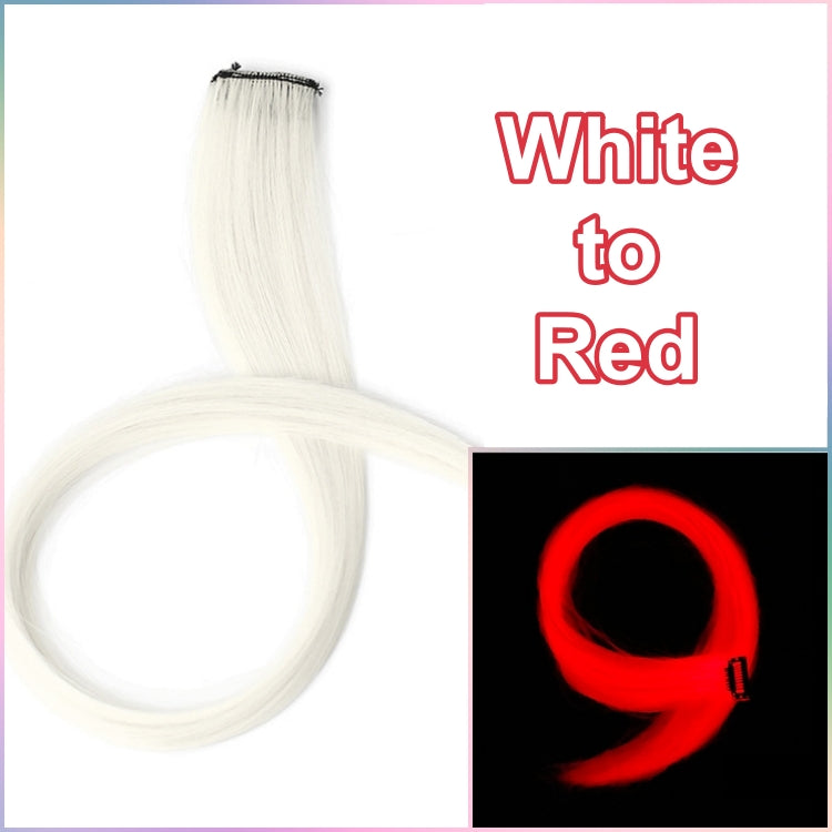 Glow in the Dark Color Clip-On Hair Strand (7 colors available)