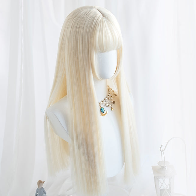 Chloe Bae- Long Straight Blond Lolita Wig